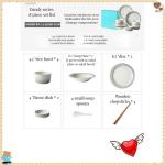 Disposable Dinner Plates Bowls Cups Set with Relief Design in Nordic Modern
