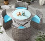 Dining Outdoor Rattan Bistro Table Set Relax Stylishly Comfortably Garden Bistro