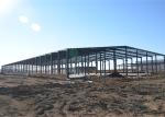 Thermal Insulation Structural Steel Warehouse , Fireproof Metal Workshop