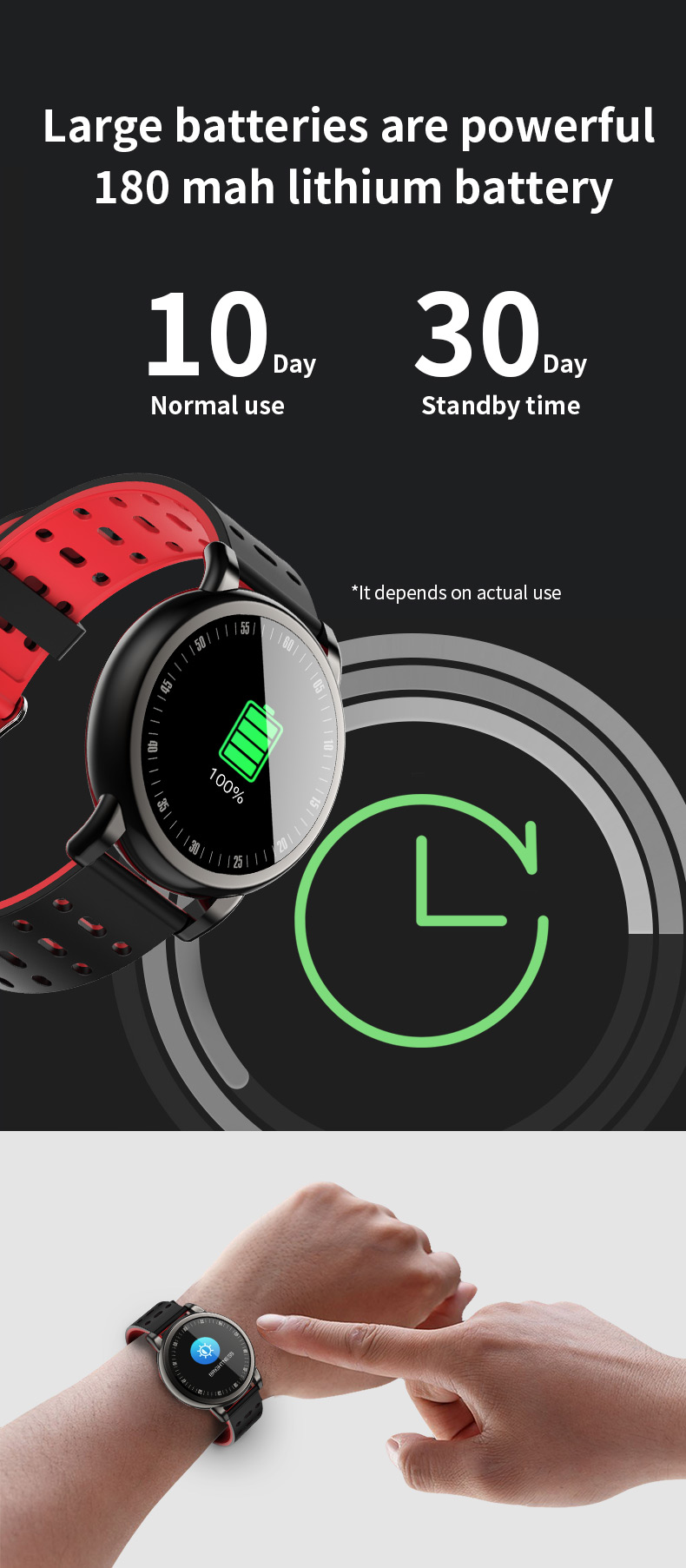 Ecg Monitors Heart Rate And Blood Pressure Amazfit Gts Touch Screen Smartwatch Band