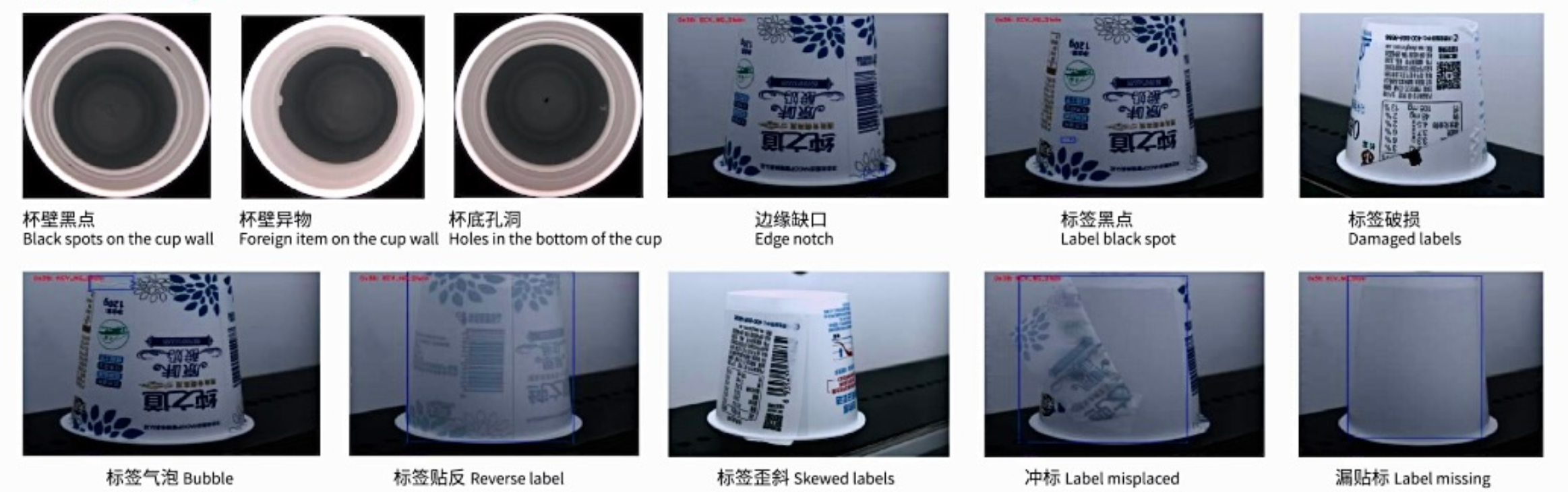 High Precision (0.1mm) 360° Detection Area High Speed (300pcs/min) AI Vision Inspection Machine for IML Cup/Label Print