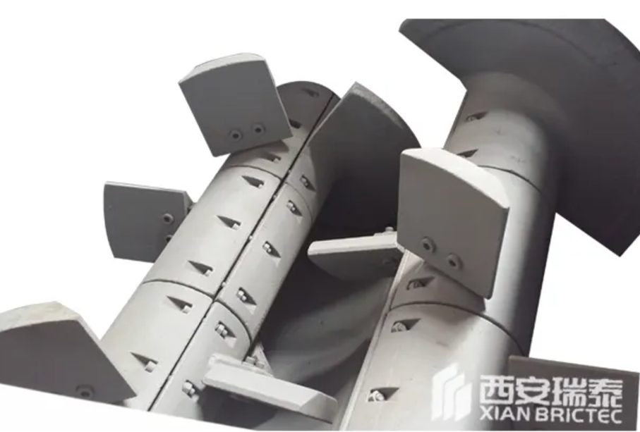 Brick Material Blender Doble Shaft Clay Fly Ash Bricks Mixer Brick Making Process