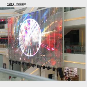 Wholesale Customized Size Transparent Glass LED Display , Transparent LED Video Wall from china suppliers