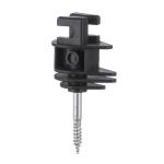 Wood Screw Insulator Black Electric Fencing Wood Post Insulator Screw-In Ring