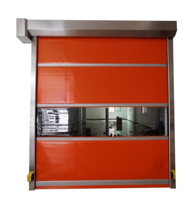 China factory clean room PVC Curtain High Speed Rolling Shutter Door