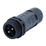 IP67 Rating Electronic Waterproof Connector PA66 Plug For LED Lights / Vehicles