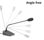 Professional Network Audio Dante Microphone Desktop PoE 24bit For Conference
