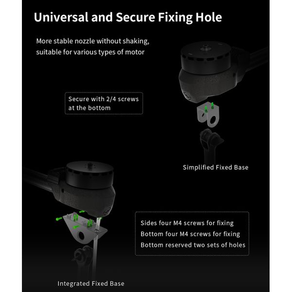 AGR Agriculture Drone Spare Parts New Type of Centrifugal Nozzle with Adjustable Angle CN12 Dual-Atomizing Centrifugal Nozzle