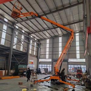 Wholesale 10m 14m Electric Lifting Platform Articulating Manlift Tracked Cherry Picker Spider Boom Lifting Platform from china suppliers