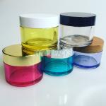 15g Empty PET Plastic Clear Cosmetic Jar With Lid Skin Care Balm Lip Scrub