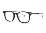 Plastic prescription glasses for unisex in classic eyeshape with pure metal