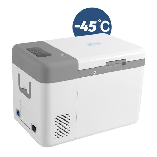 12V/24V Solar Ultra Low Portable Camping Refrigerator -45C Degree ABS Compact
