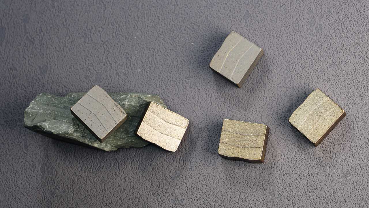 Polished Finish M and Flat Shape Diamond Sintered Segment for Sandstone Cutting Tools