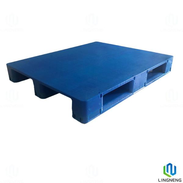 Single Face Euro Solid Plastic Pallets , Flat Racking Plastic Pallets 1200*1000