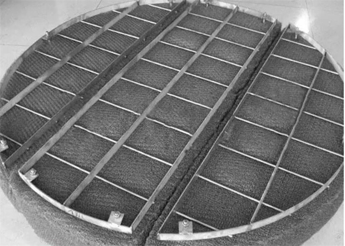 OEM SS304 Standard Alkali Resistant Vessel Demister Pad For Vacuum Tower