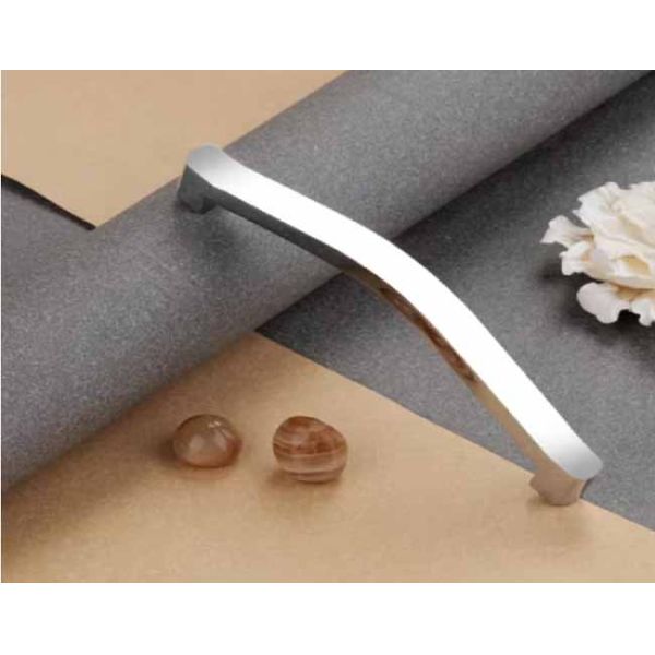 Hole Distance Customize Stainless Steel 304 Matte Door Handle With Screw Fitting