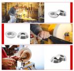 3pcs Woodturning Carbide Cutter Inserts Round Shape For DIY Woodworking Lathe