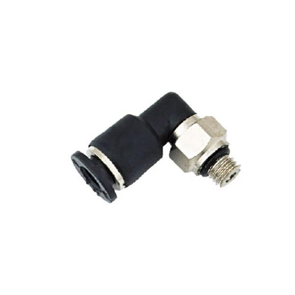 PL - C Male Elbow Push To Connect Tube Fittings , Mini Push In Tube Fittings