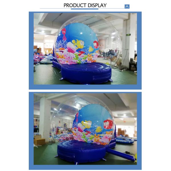 Custom Inflatable Snow Globe Photo Booth / Blow Up Christmas Globe