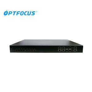 Wholesale Plug / Play FTTH GPON OLT 4GE RJ45 Auto Firmware Upgrade 20km Farthest Distance from china suppliers