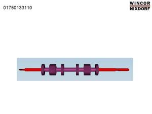 Wholesale 1750133110 ATM Machine Atm parts Wincor parts cineo C4060 SHAFT_E_CPL 01750133110 from china suppliers