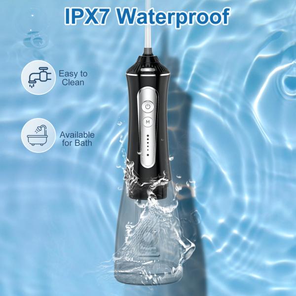 Travel-Friendly Electric Dental Flosser with Rechargeable Battery and Water