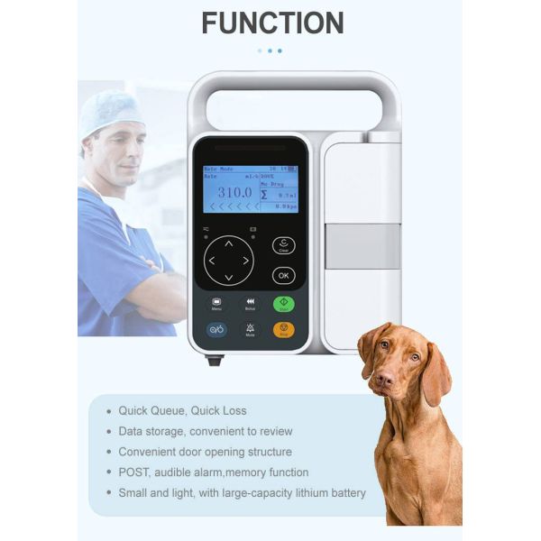 Yonker Portable Multi-function Infus Pump Automatic Electronic Chemotherapy Iv Set Syringe Vet Veterinary Infusion Pump