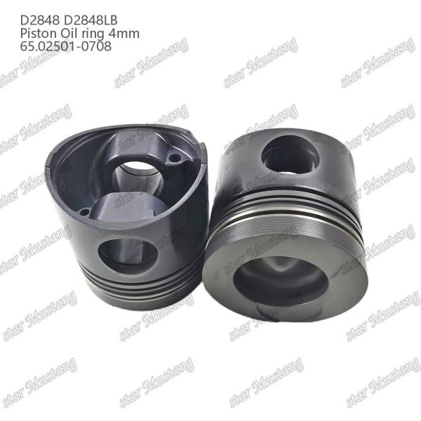 Piston D2848 D2848LB Oil ring 4mm 65.02501-0708 For Doosan Diesel Engine Repair