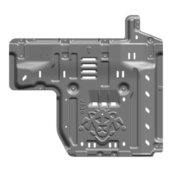 1810*870*8mm Silver Landace Car Engine Under Cover Splash Shields Mud Guard Skid