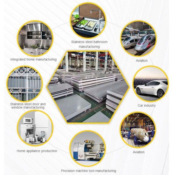 2B BA HL Stainless Steel Plate Mirror Finish AISI SUS 201 430 410 202 321