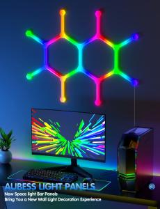 Wholesale DIY Splicable Rainbow LED Light Bar Rhythmic Ambient Mobile Remote Control from china suppliers