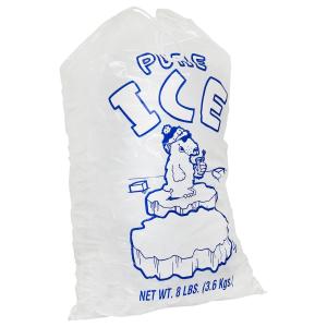 Wholesale 8lb Disposable PE Gravure Printing Reusable Ice Bags With Drawstring from china suppliers
