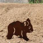 Rust Corten Steel Yard Art Metal Embellishments Koala Shape Cutting