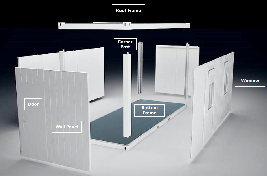 Prefabricated Manufactured Container Homes Portable Mobile 20ft