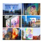 Advertising Flexible LED Display Wall Panel Ultra Thin Transparent LED Film