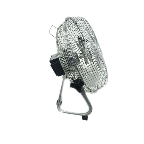DC Brushless Motor Electric Rechargeable Solar Ground Fan With Usb And Solar Panel