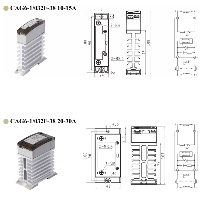 NNC CAG6 Series Solid State Relay with Heat Sink Superior Performance for Industrial Applications