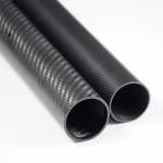 3K Roll Wrapped Twill Matte Finish Carbon Fiber Tube 8 / 10 / 12 / 16 / 22 / 25