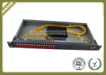 19" 1U Rack Mounted Optical Plc Splitter 1x16 Cold Rolled Steel Material