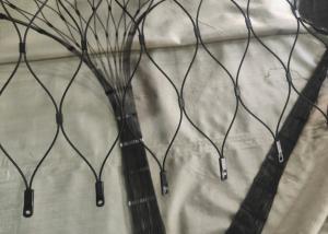 Wholesale Black Oxidized Zoo Rope Netting 50*50mm Zoo Aviary Netting SS304 Cable Mesh from china suppliers