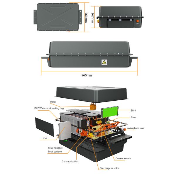 115v 10kwh Lifepo4 Lithium Battery For 96v 300ah 400ah 40kwh Ev Car Truck