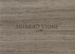 Creative Decorative Marble Slab Tile , Marble Mosaic Tile Grey Wood Vein