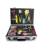 fTTH Pro's Fiber optic Fusion Splicing Tool Kit box Black Construction clean