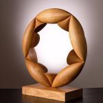 Fadeless Contemporary Wood Carving Sculpture , Abstract Wood Sculpture