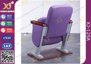 Wholesale 30 MM Thick Arm Theatre Seating Chairs 2.0 mm Powder Coated Metal Base Space Saving from china suppliers