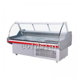 Wholesale Commercial Curved Glass Deli Counter Refrigerator Meat Refrigeration Equipment Display Case from china suppliers