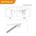 Customizable A3170 LED Wardrobe Light 1000*15*30mm DC12V SMD2835 7.2W Cutting