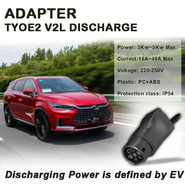 V2l Connector Ev Discharge Discharge V2l Vehicle To Load Type 2 V2L Adapter