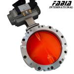 aluminum alloy Powder dust Butterfly Valve wafer type Dust-Tight Design for