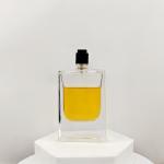 Flat Square Glass Perfume Bottle 50ml 30ml 100ml Empty Bottle with Box Elegant